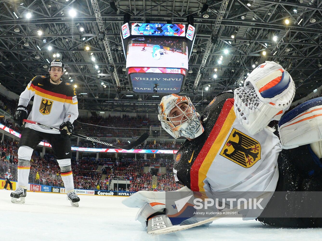 2016 IIHF World Ice Hockey Championship. Russia vs. Germany