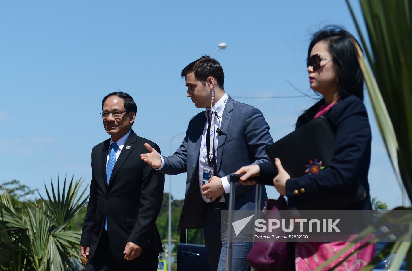 Delegation heads - ASEAN-Russia Summit participants arrive at Congress Centre in Sochi