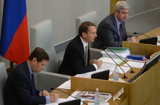 State Duma plenary meeting