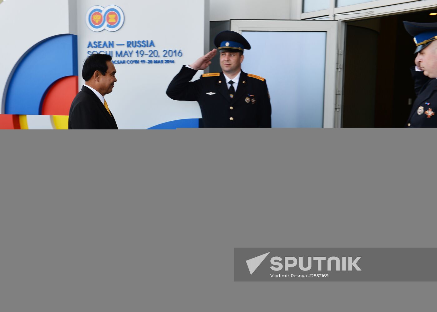 Delegation heads - ASEAN-Russia Summit participants arrive at Congress Centre in Sochi