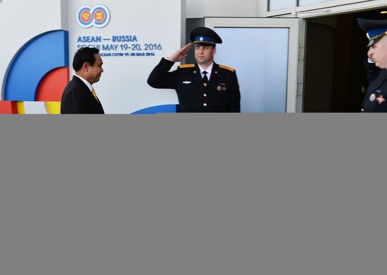 Delegation heads - ASEAN-Russia Summit participants arrive at Congress Centre in Sochi
