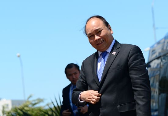 Delegation heads - ASEAN-Russia Summit participants arrive at Congress Centre in Sochi