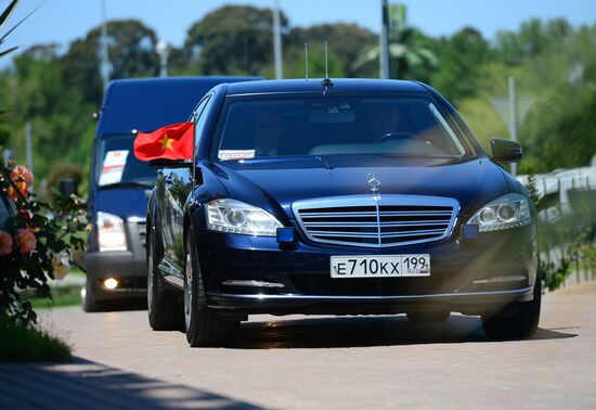Delegation heads - ASEAN-Russia Summit participants arrive at Congress Centre in Sochi