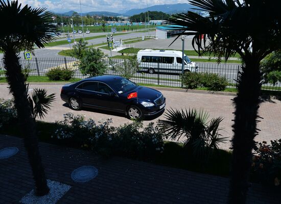 Delegation heads - ASEAN-Russia Summit participants arrive at Congress Centre in Sochi