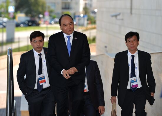 Delegation heads - ASEAN-Russia Summit participants arrive at Congress Centre in Sochi