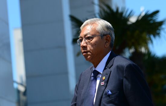 Delegation heads - ASEAN-Russia Summit participants arrive at Congress Centre in Sochi