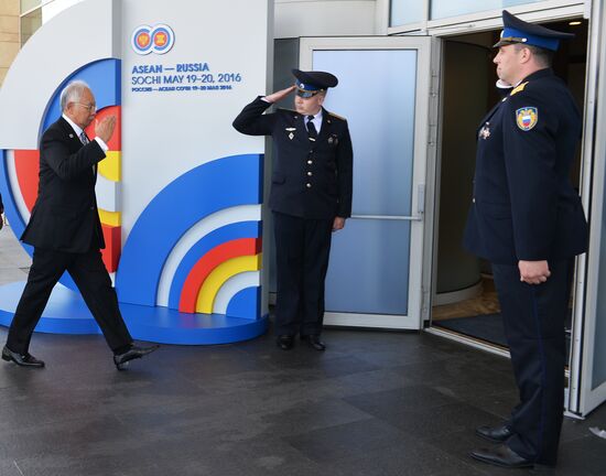 Delegation heads - ASEAN-Russia Summit participants arrive at Congress Centre in Sochi
