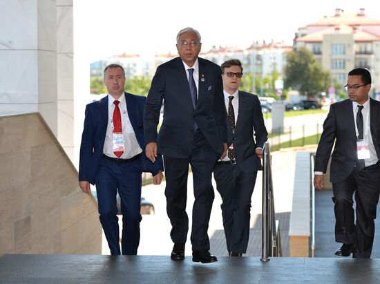 Delegation heads - ASEAN-Russia Summit participants arrive at Congress Centre in Sochi