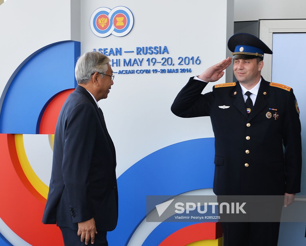 Delegation heads - ASEAN-Russia Summit participants arrive at Congress Centre in Sochi