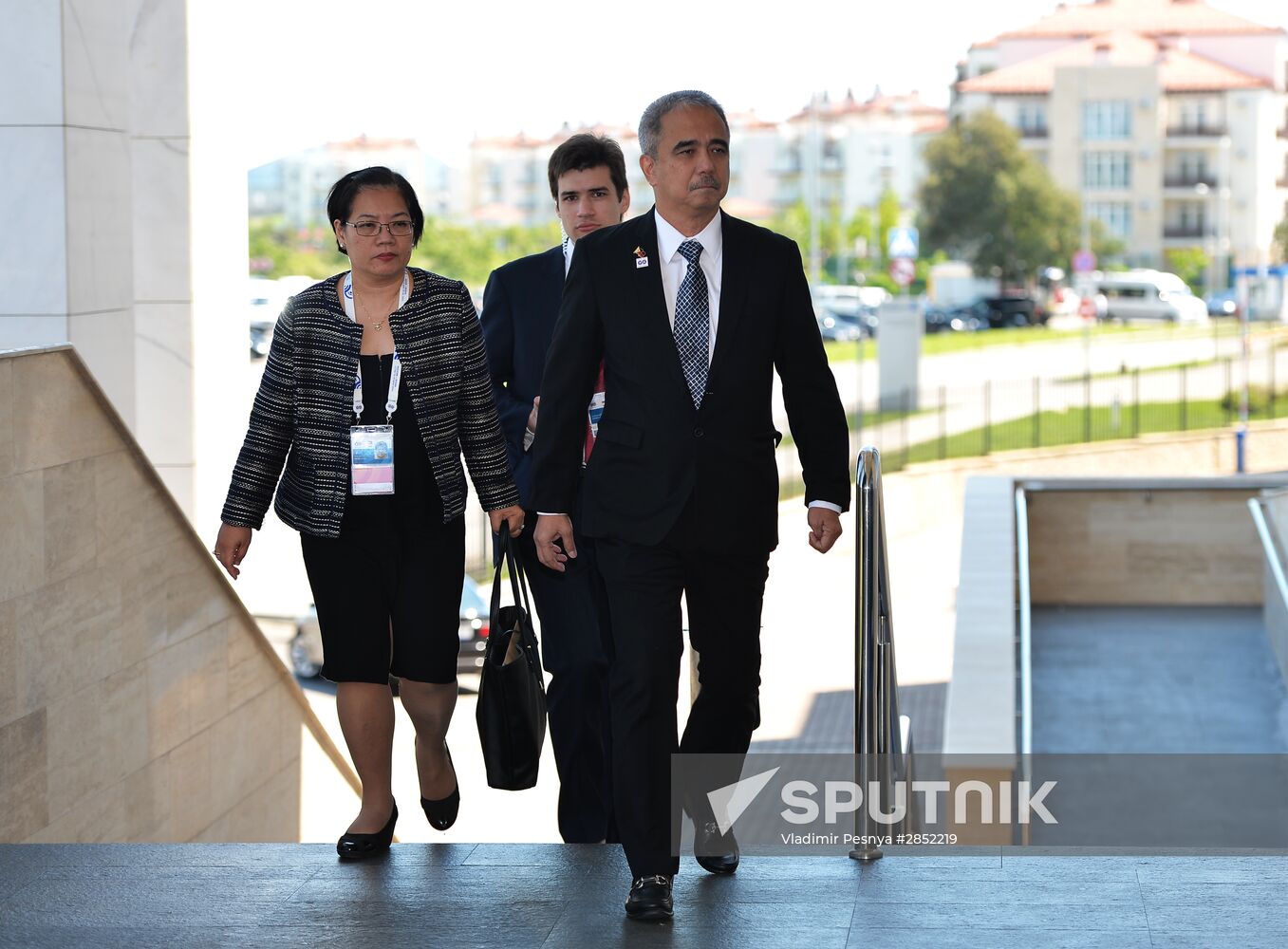 Delegation heads - ASEAN-Russia Summit participants arrive at Congress Centre in Sochi