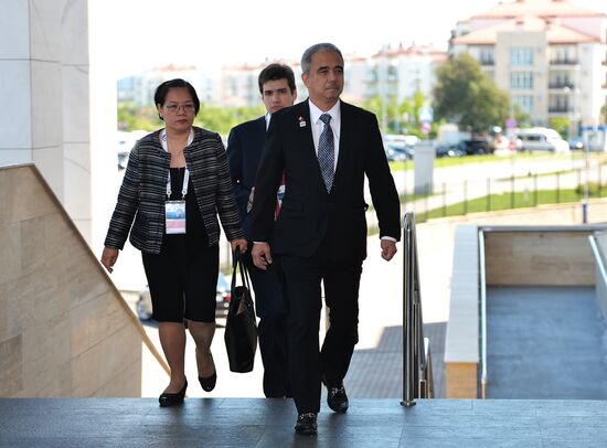 Delegation heads - ASEAN-Russia Summit participants arrive at Congress Centre in Sochi