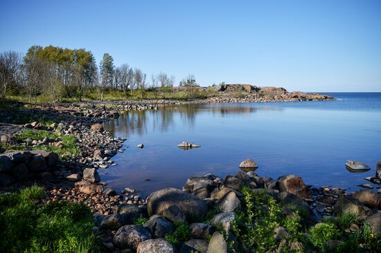 Gogland island in Gulf of Finland