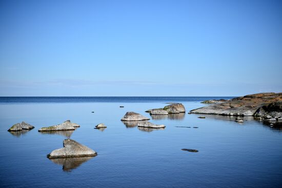 Gogland island in Gulf of Finland