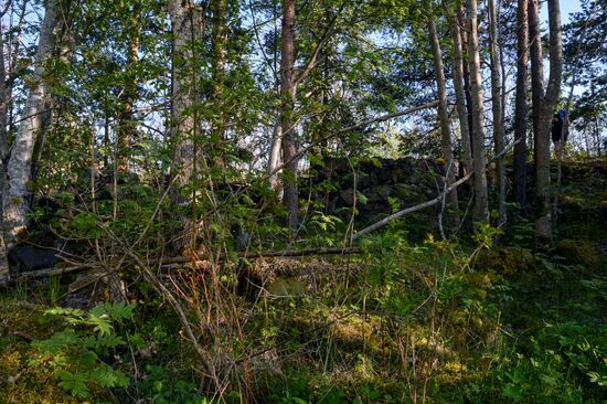 Gogland island in Gulf of Finland