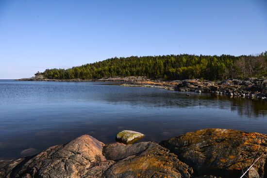 Gogland island in Gulf of Finland