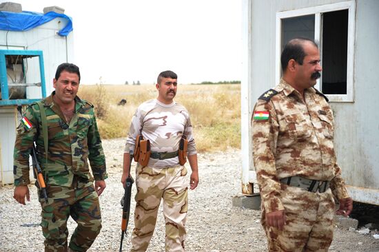 Iraqi Kurdistan servicemen in Kirkuk province, Iraq