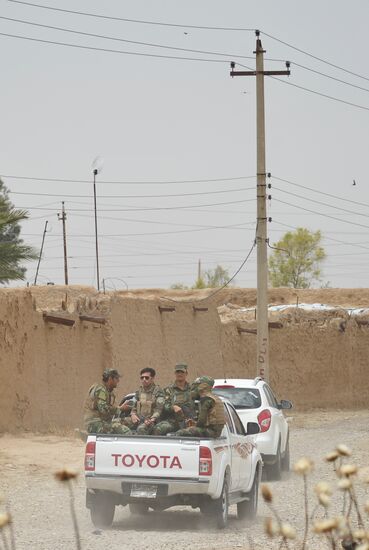 Iraqi Kurdistan servicemen in Kirkuk province, Iraq