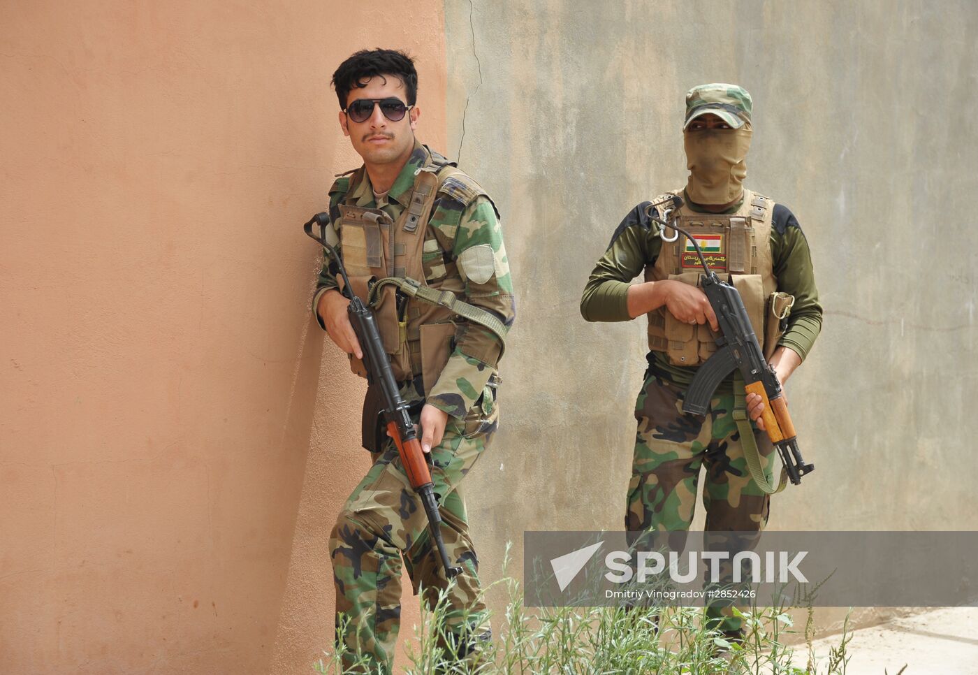Iraqi Kurdistan servicemen in Kirkuk province, Iraq