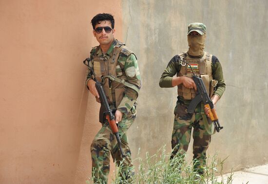 Iraqi Kurdistan servicemen in Kirkuk province, Iraq
