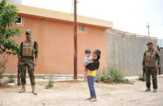 Iraqi Kurdistan servicemen in Kirkuk province, Iraq