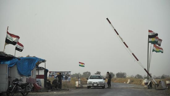 Iraqi Kurdistan servicemen in Kirkuk province, Iraq