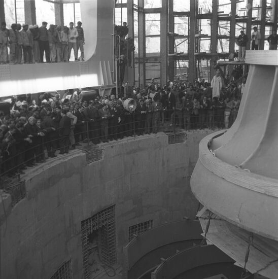 Construction of the Aswan dam on the Nile