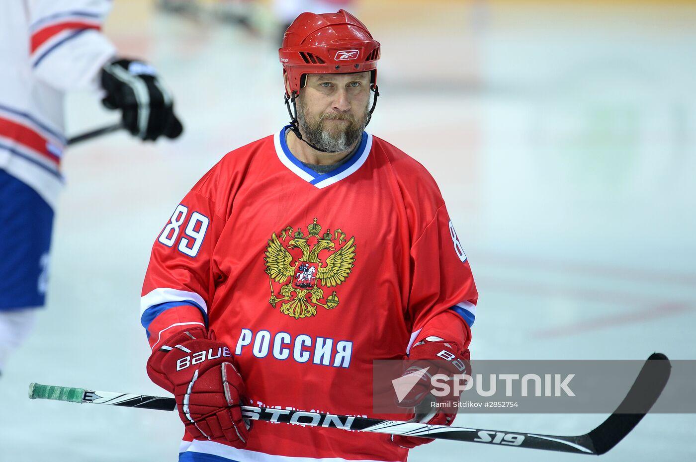 Ice Hockey. World Legends Under Moscow Stars gala match