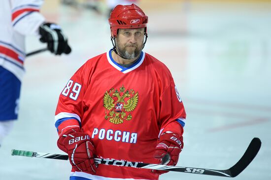 Ice Hockey. World Legends Under Moscow Stars gala match