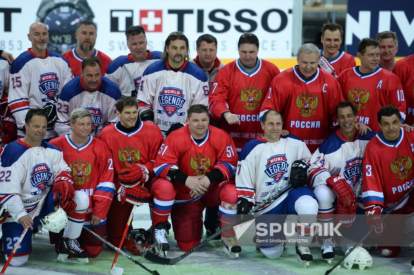 Ice Hockey. World Legends Under Moscow Stars gala match