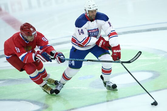 Ice Hockey. World Legends Under Moscow Stars gala match