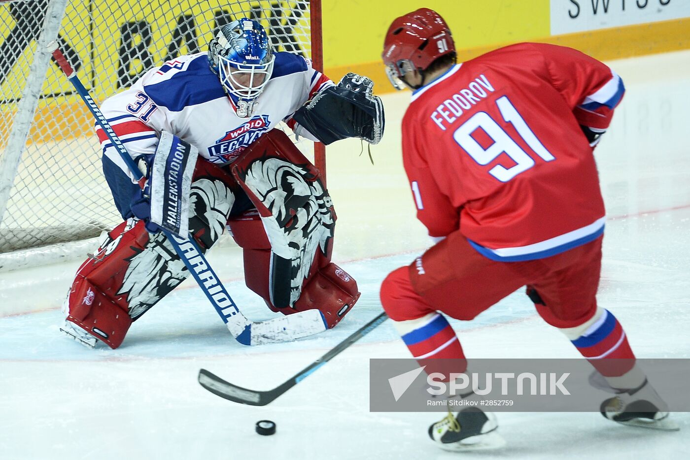 Ice Hockey. World Legends Under Moscow Stars gala match