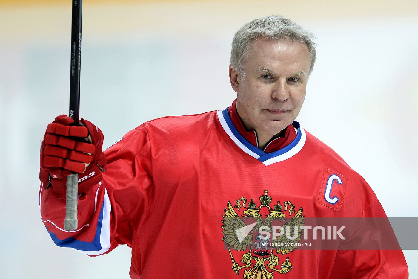 Ice Hockey. World Legends Under Moscow Stars gala match