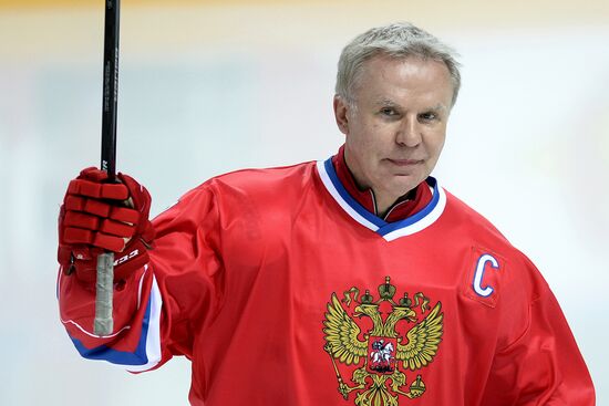 Ice Hockey. World Legends Under Moscow Stars gala match