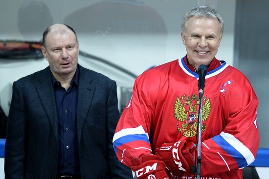 Ice Hockey. World Legends Under Moscow Stars gala match