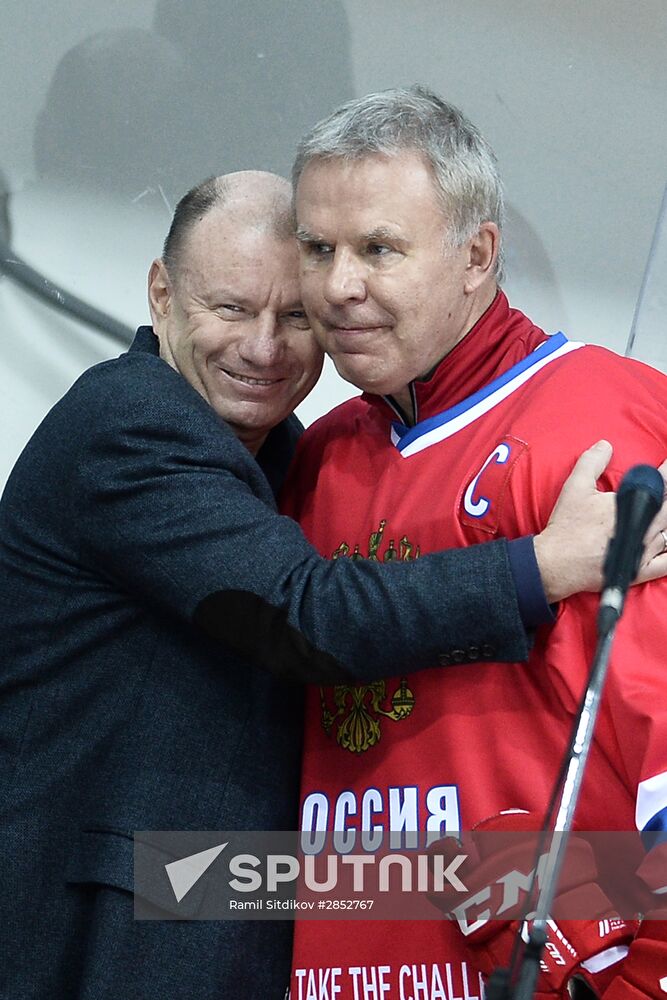Ice Hockey. World Legends Under Moscow Stars gala match