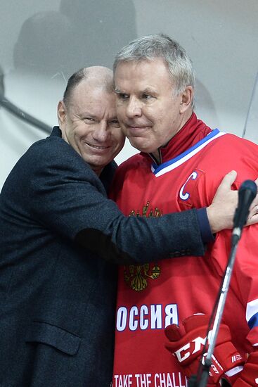 Ice Hockey. World Legends Under Moscow Stars gala match