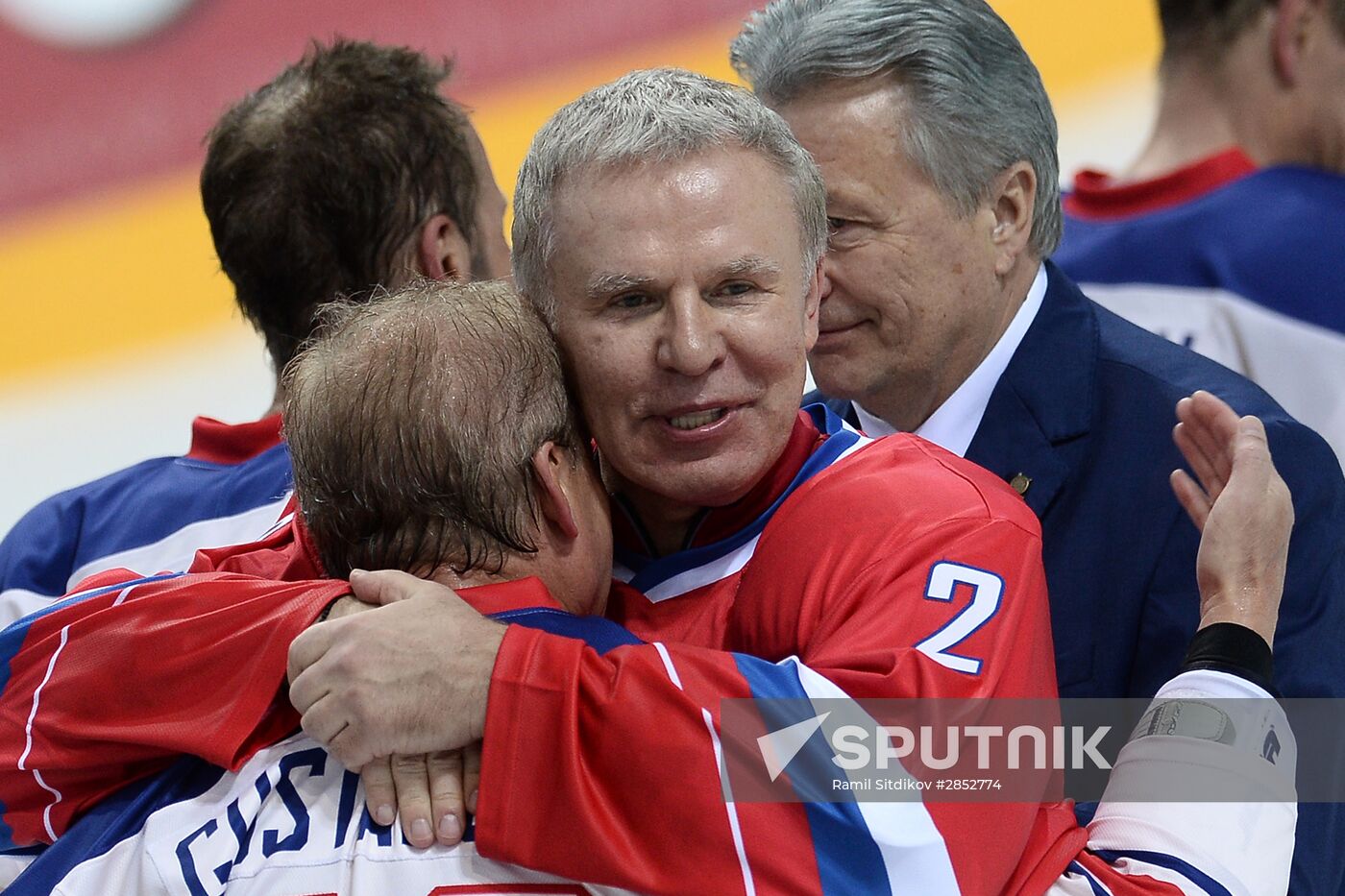 Ice Hockey. World Legends Under Moscow Stars gala match