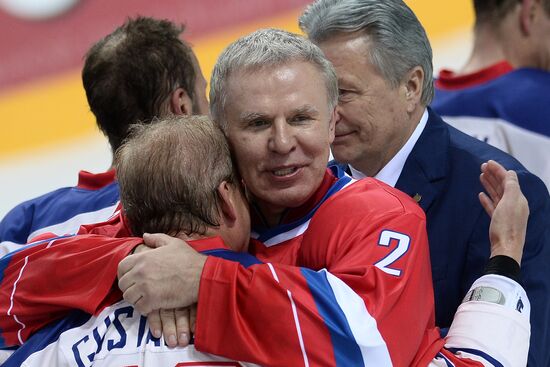 Ice Hockey. World Legends Under Moscow Stars gala match