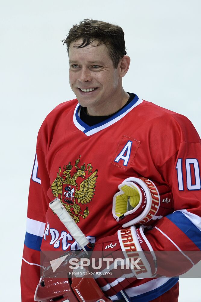 Ice Hockey. World Legends Under Moscow Stars gala match