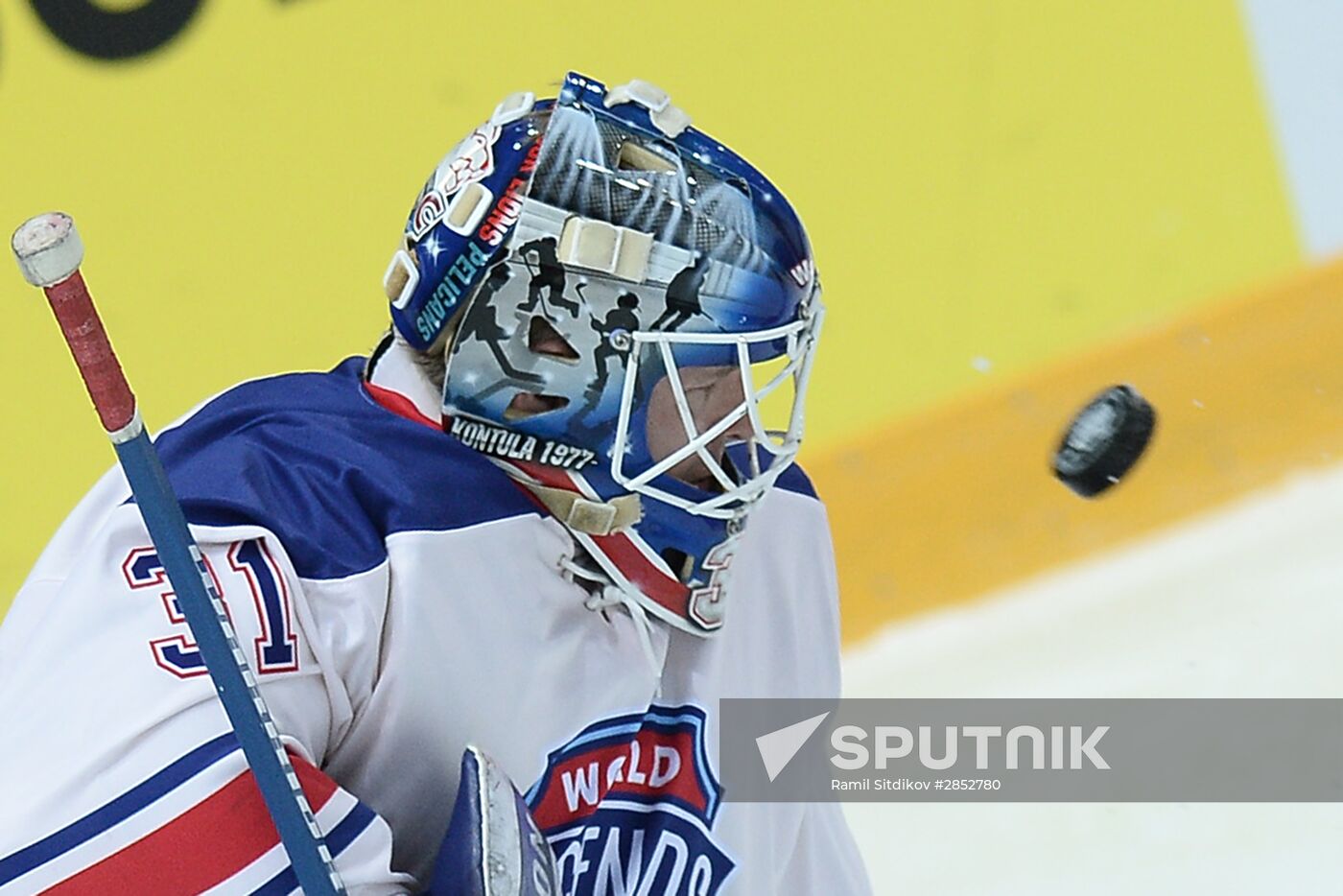 Ice Hockey. World Legends Under Moscow Stars gala match