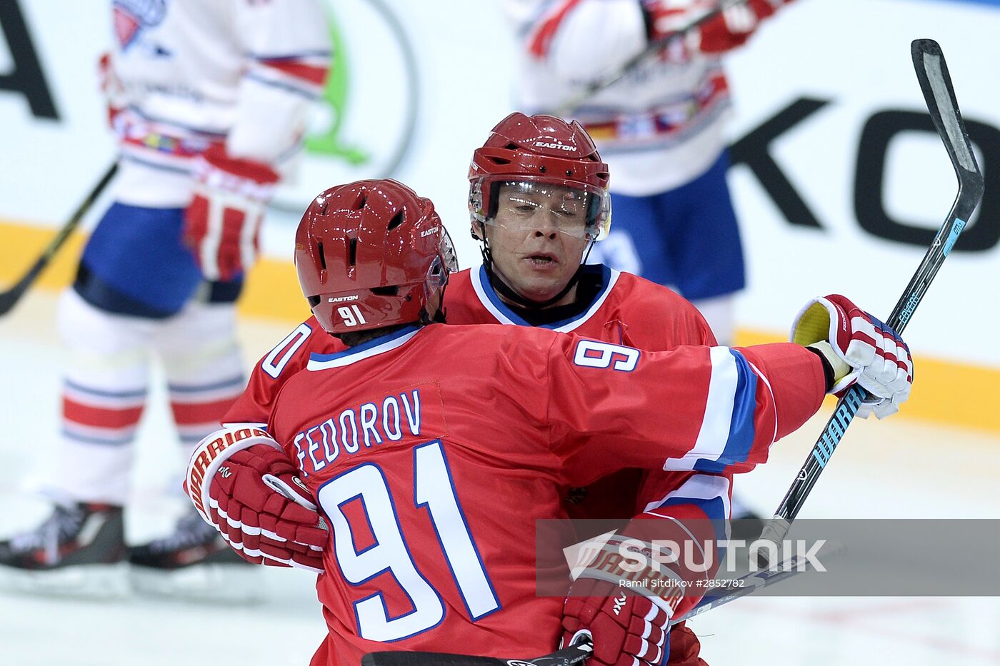 Ice Hockey. World Legends Under Moscow Stars gala match