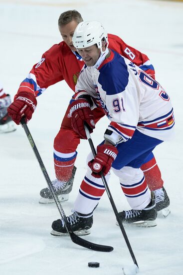 Ice Hockey. World Legends Under Moscow Stars gala match