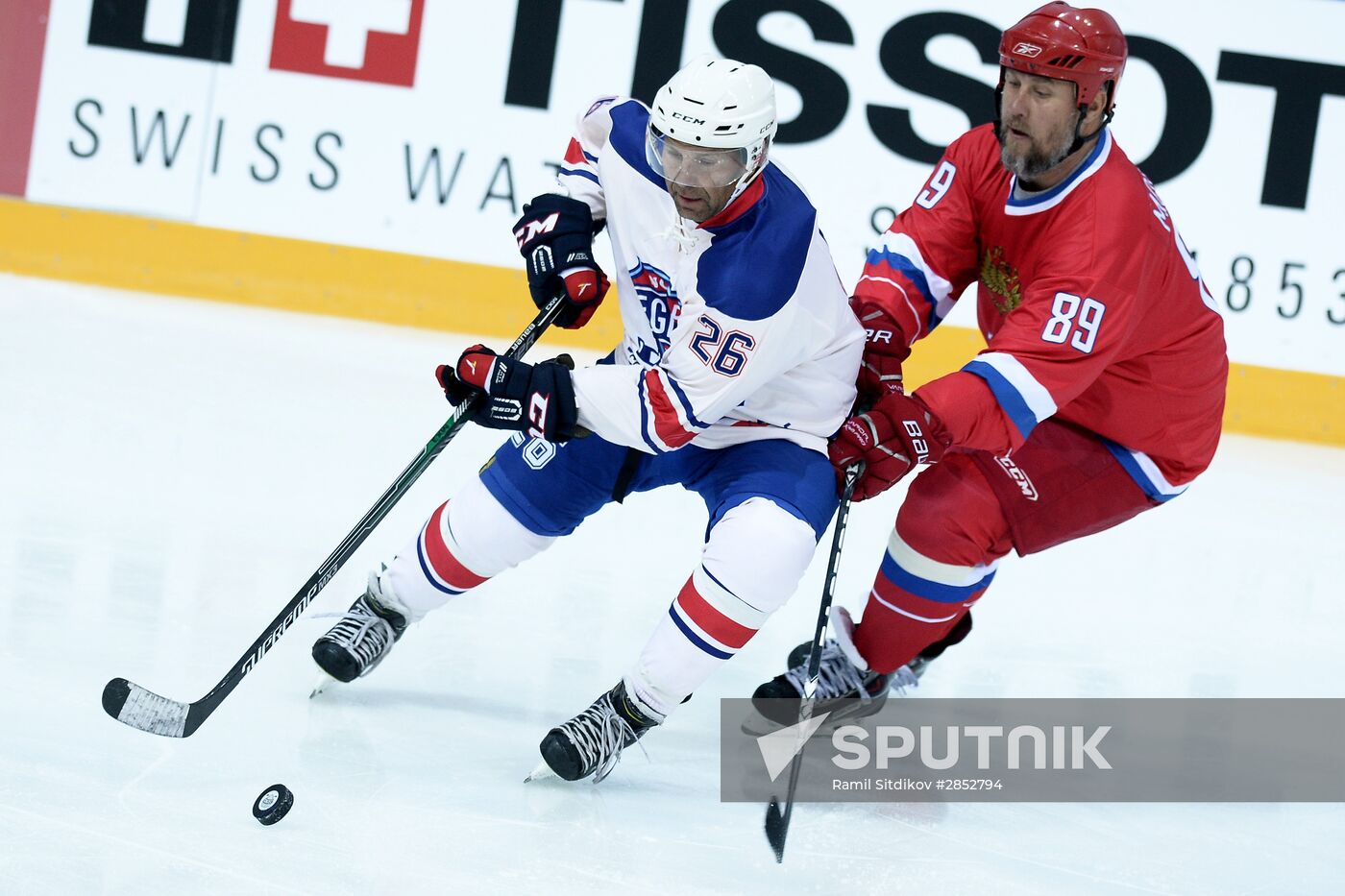 Ice Hockey. World Legends Under Moscow Stars gala match