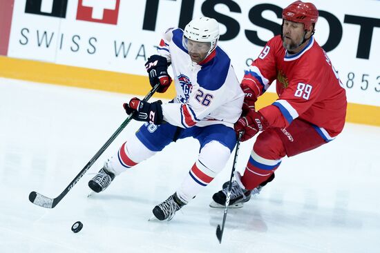 Ice Hockey. World Legends Under Moscow Stars gala match