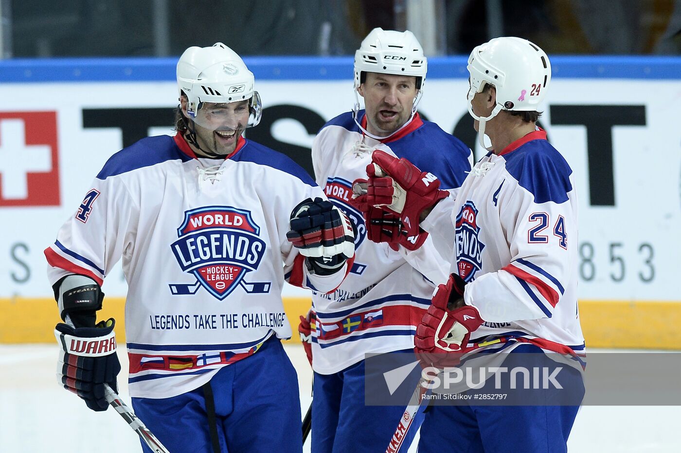 Ice Hockey. World Legends Under Moscow Stars gala match