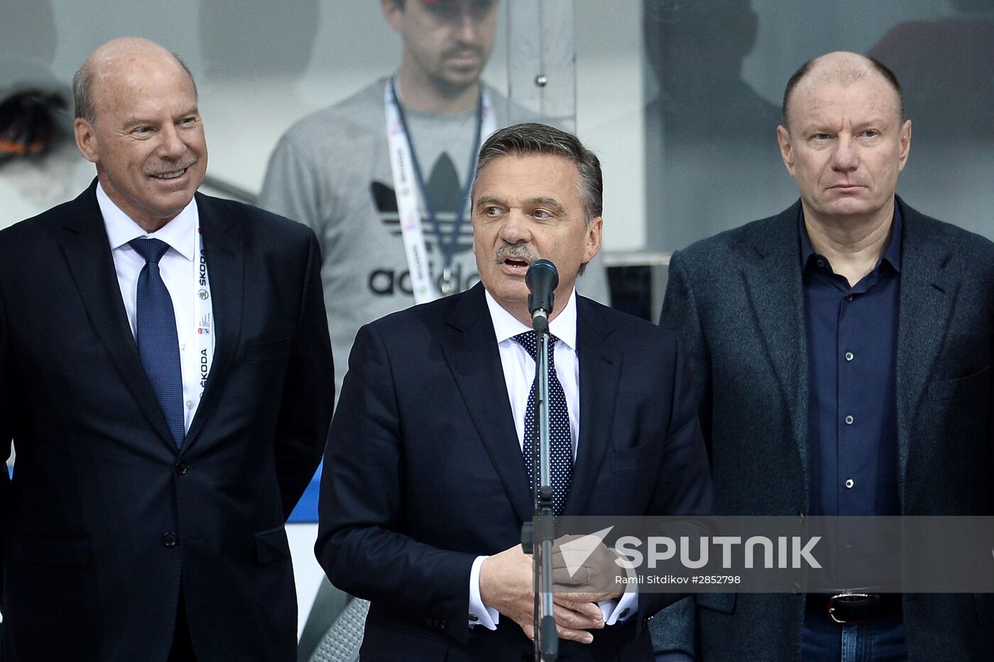 Ice Hockey. World Legends Under Moscow Stars gala match