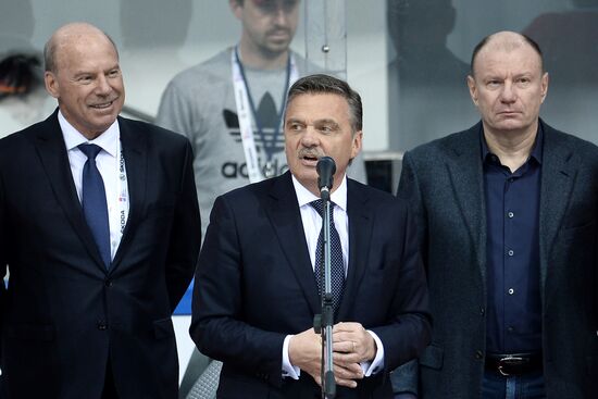 Ice Hockey. World Legends Under Moscow Stars gala match