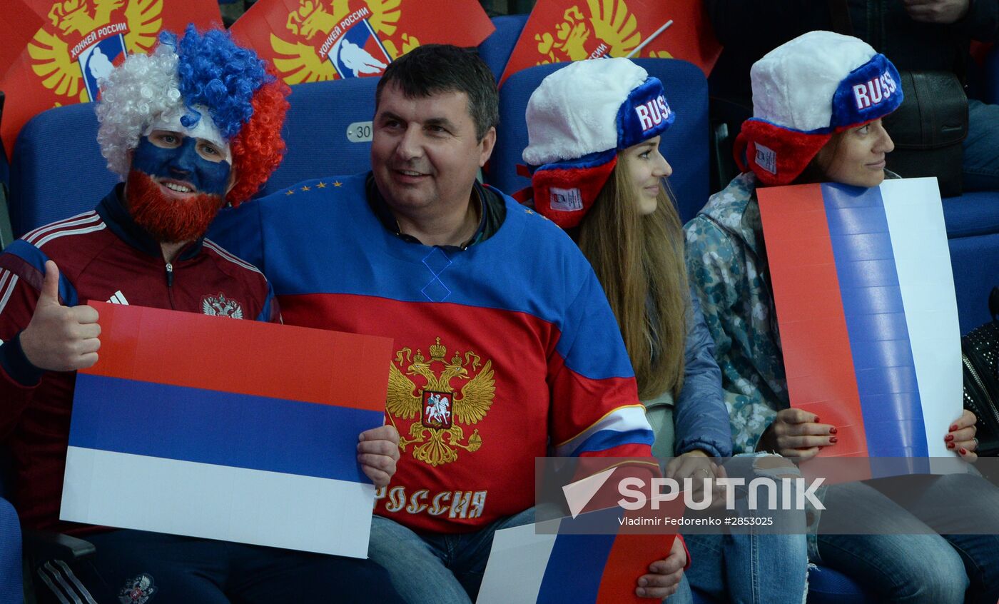 2016 IIHF World Ice Hockey Championship. Finland vs. Russia