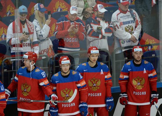 2016 IIHF World Ice Hockey Championship. Finland vs. Russia