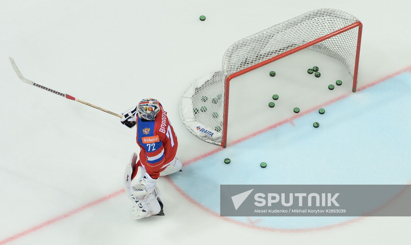 2016 IIHF World Ice Hockey Championship. Finland vs. Russia